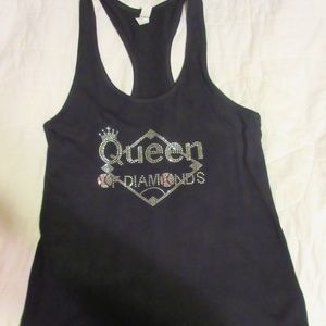 Ladies NWOT Queen of the Diamonds Baseball Tank